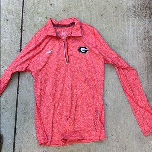Georgia Women’s Nike Dri-Fit Quarter Zip Size L